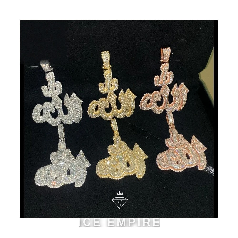 Iced Out 925 Silver Moissanite Pendant