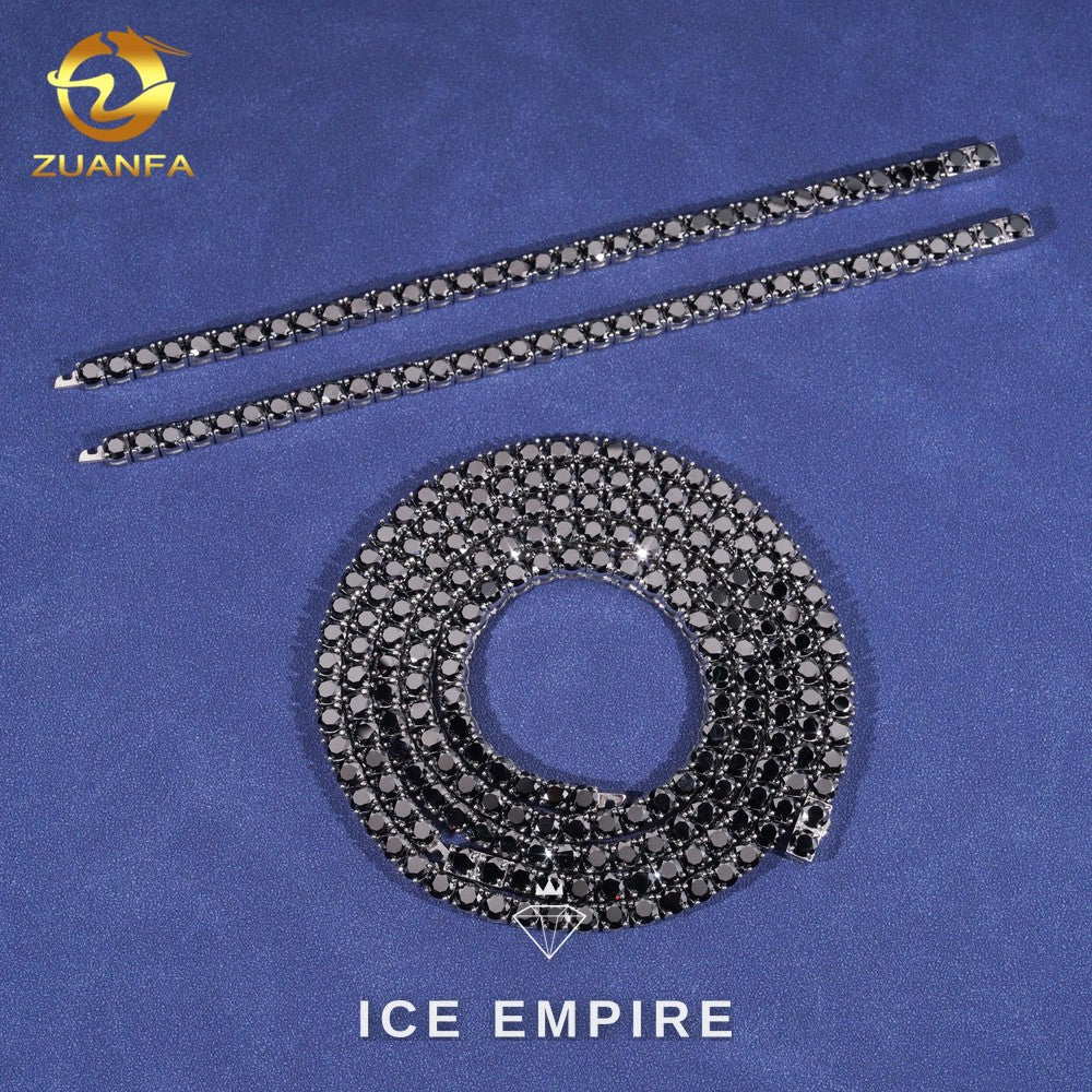 Iced Out Gold Plated Moissanite Cuban Chain