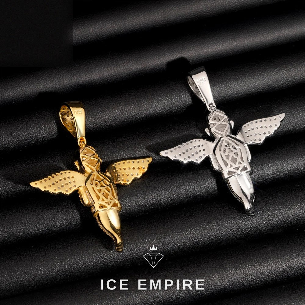 Iced Out Rose Gold Plated Pendant
