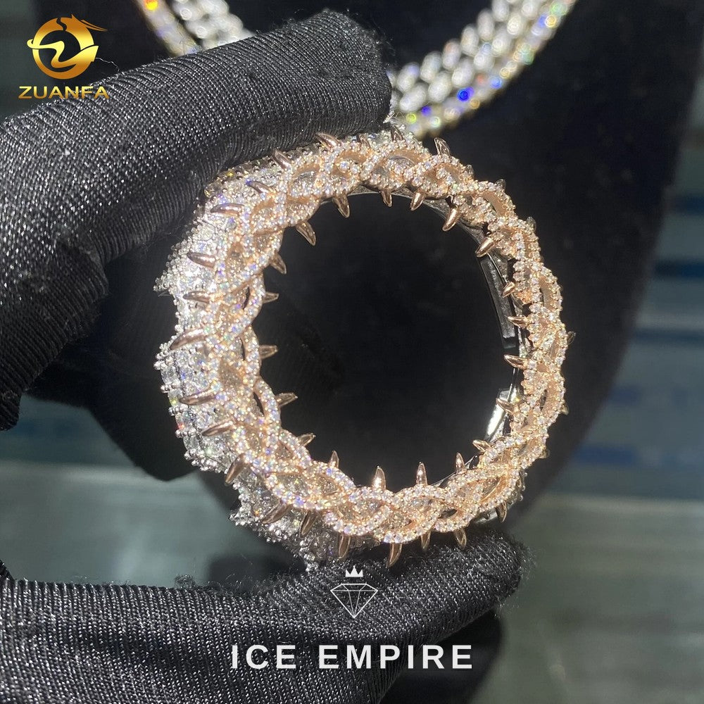 Iced Out 925 Silver Moissanite Watch
