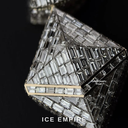 Iced Out Rose Gold Plated Moissanite Pendant