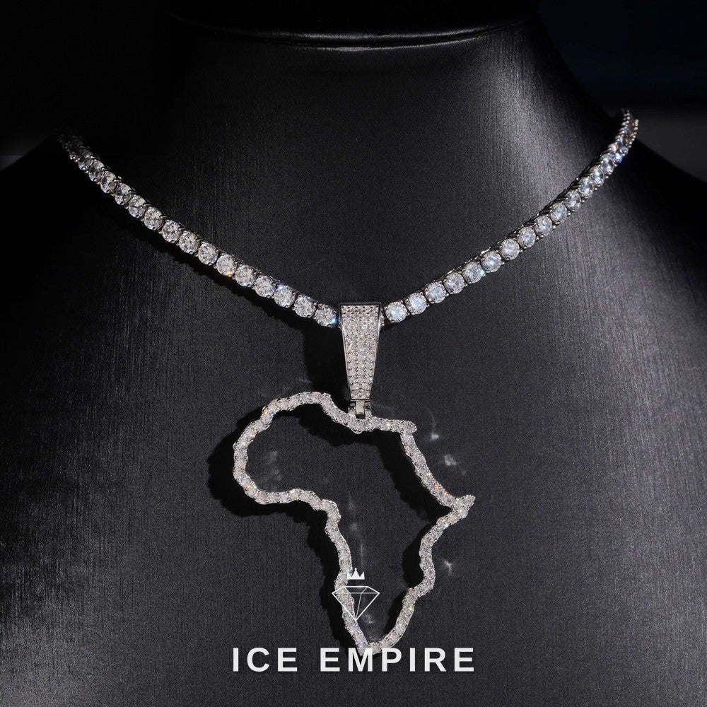 Iced Out Gold Plated Lab Grown Diamond Pendant