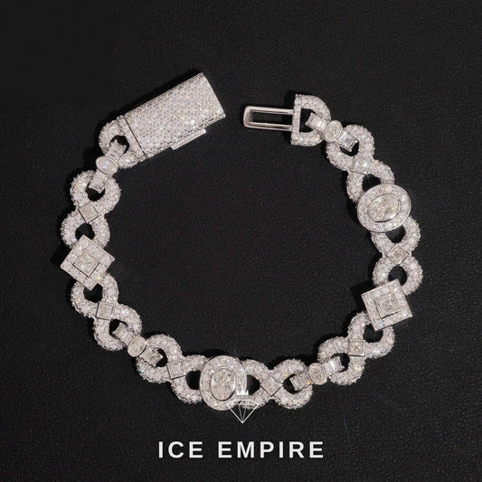 Iced Out Rose Gold Plated Moissanite Cuban Chain