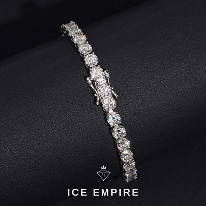 Iced Out 925 Silver Lab Grown Diamond Tennis Bracelet