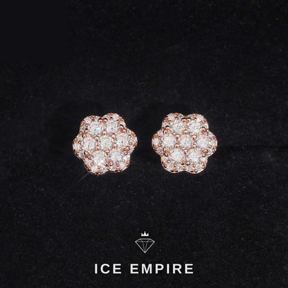 Iced Out Gold Plated Moissanite Earrings
