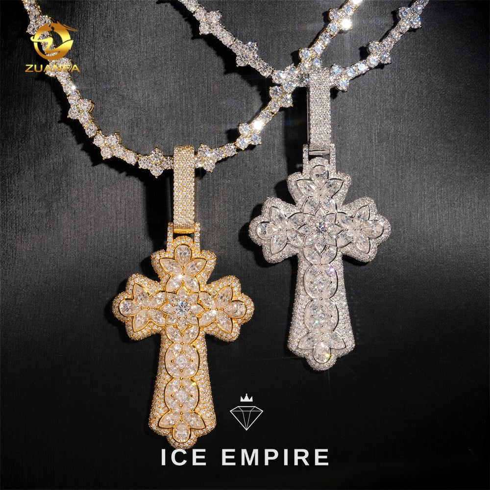 Iced Out Baguette Rose Gold Plated Cuban Chain