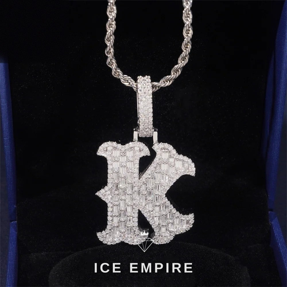 Iced Out 925 Silver Pendant
