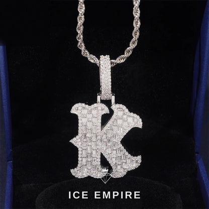 Iced Out 925 Silver Pendant