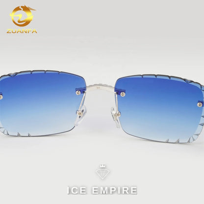 Iced Out 925 Silver Moissanite Glasses