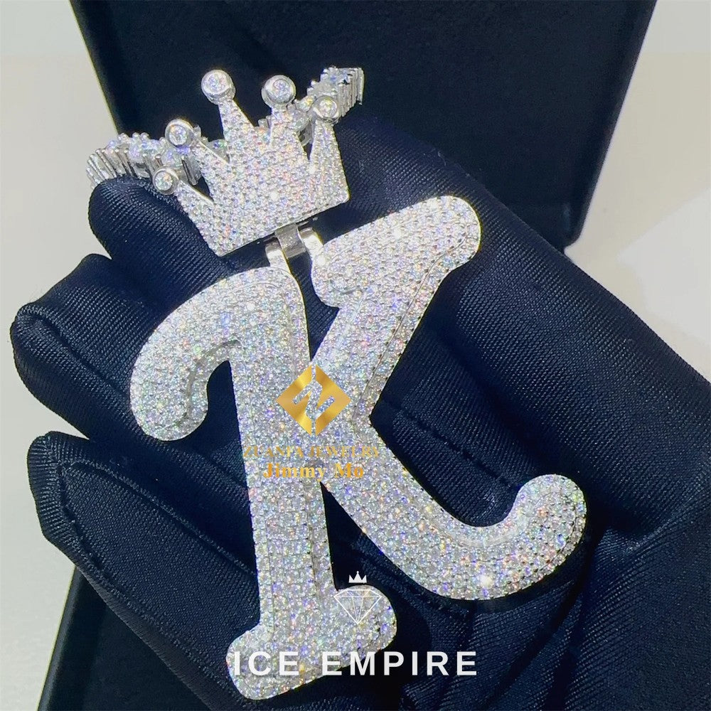 Iced Out 925 Silver Pendant