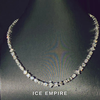 Iced Out Rose Gold Plated Moissanite Cuban Chain