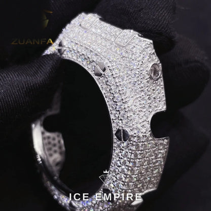 Iced Out 925 Silver Watch