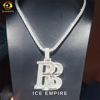 Iced Out 925 Silver Pendant