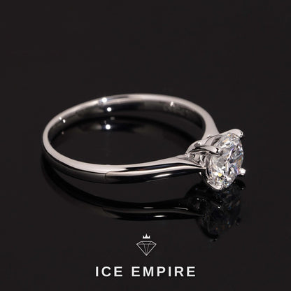 Iced Out 925 Silver Lab Grown Diamond Wedding Band