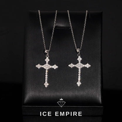 Iced Out Cross Gold Plated Pendant