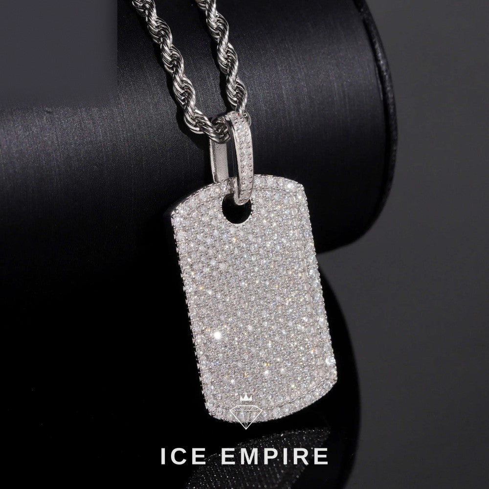 Iced Out 925 Silver Lab Grown Diamond Pendant