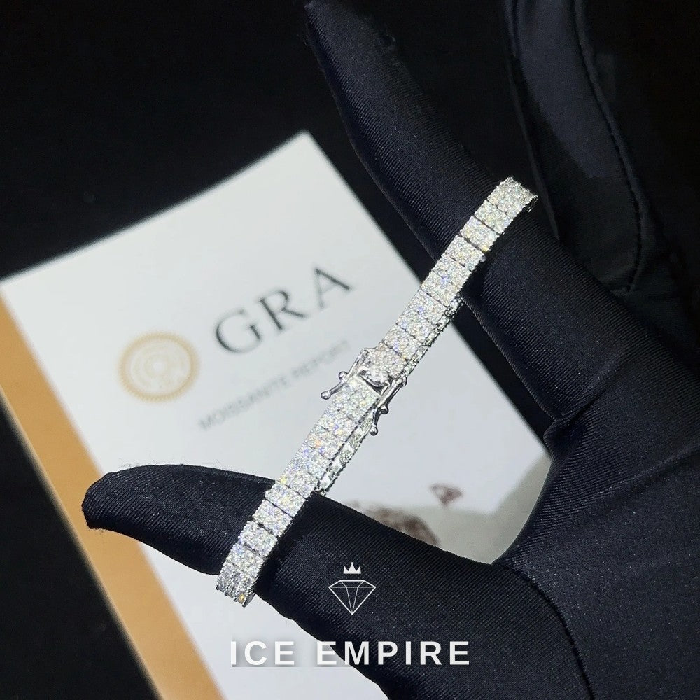 Iced Out Rose Gold Plated Moissanite Cuban Chain