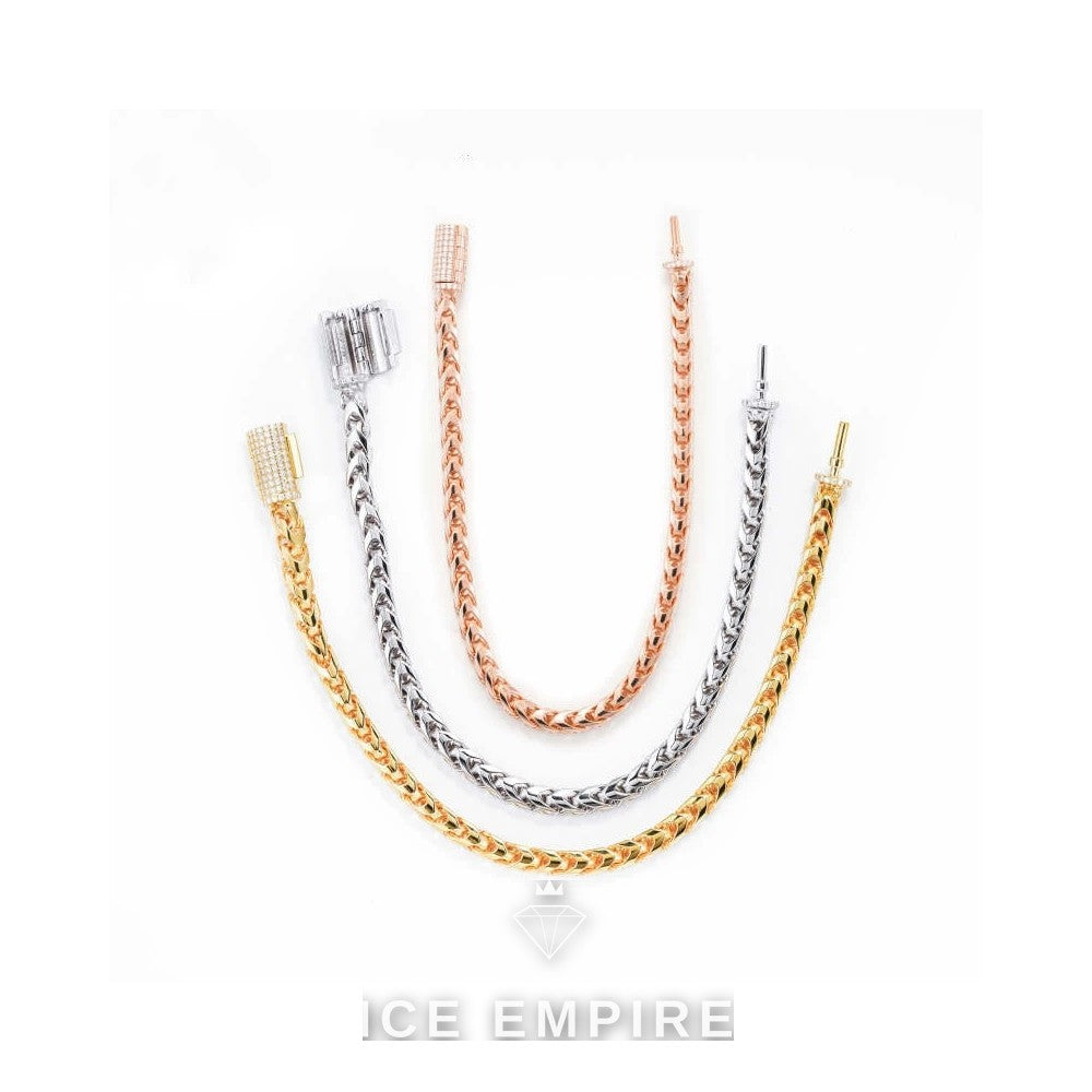 Iced Out 925 Silver Moissanite Cuban Chain