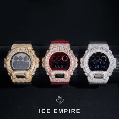 Iced Out 925 Silver Moissanite Watch