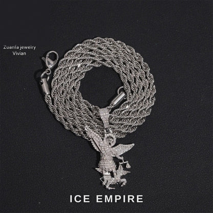 Iced Out 925 Silver Moissanite Pendant