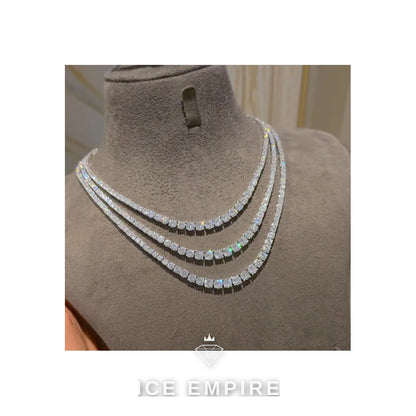 Iced Out Rose Gold Plated Moissanite Cuban Chain