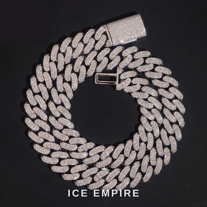 Iced Out Rose Gold Plated Moissanite Cuban Chain