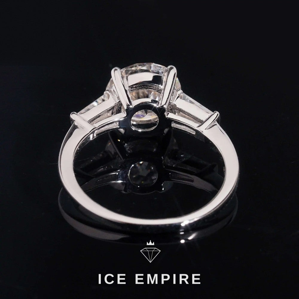 Iced Out Gold Plated Moissanite Wedding Band