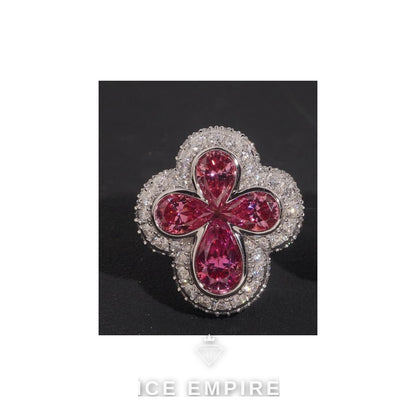 Iced Out 925 Silver Moissanite Ring