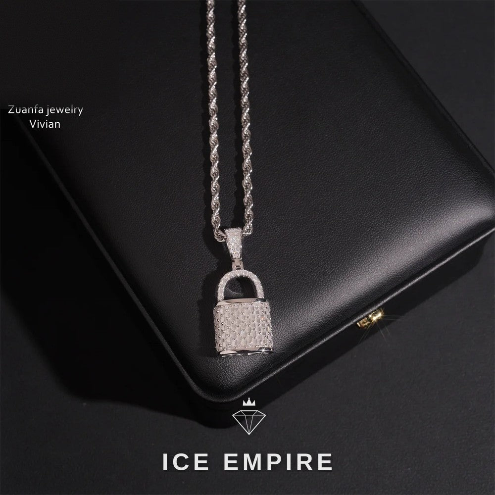 Iced Out 925 Silver Moissanite Pendant