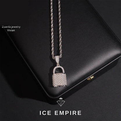 Iced Out 925 Silver Moissanite Pendant