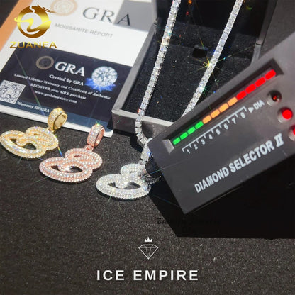 Iced Out 925 Silver Pendant