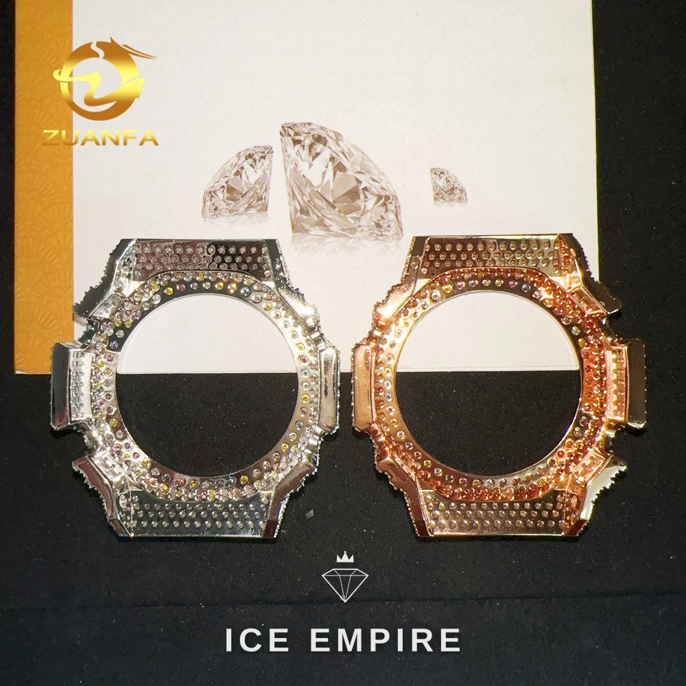 Iced Out 925 Silver Moissanite Watch