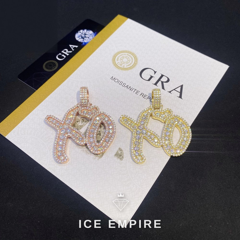 Iced Out 925 Silver Pendant