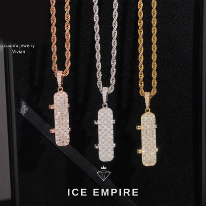 Iced Out 925 Silver Moissanite Pendant