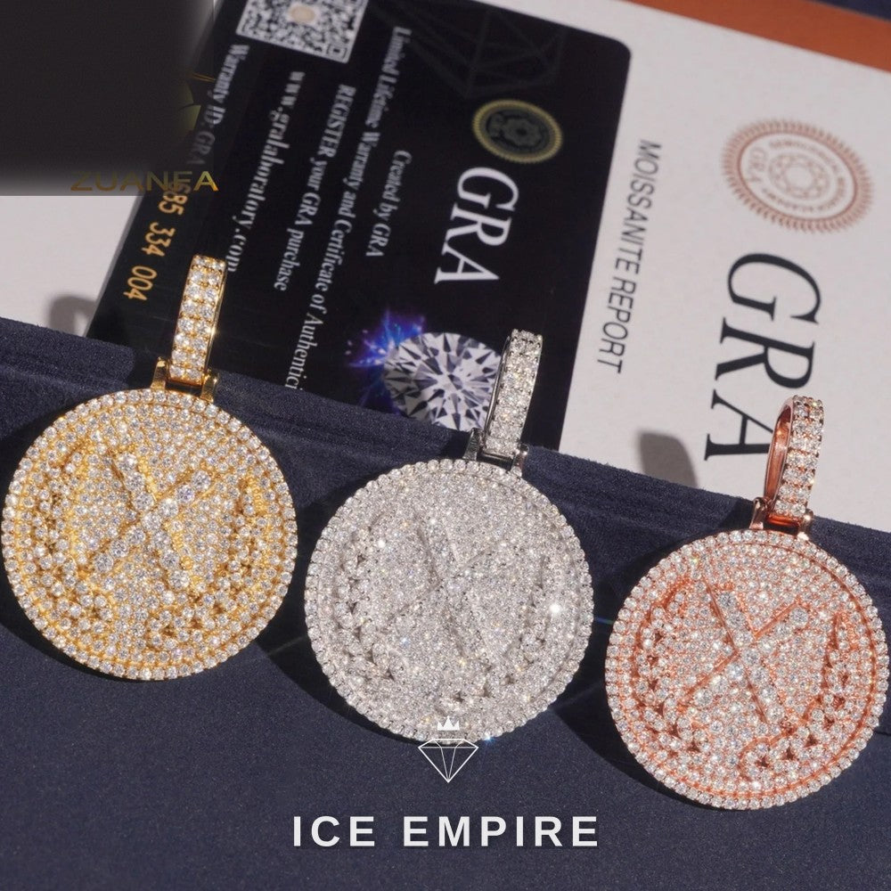 Iced Out 925 Silver Pendant
