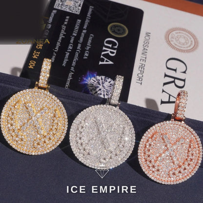 Iced Out 925 Silver Pendant