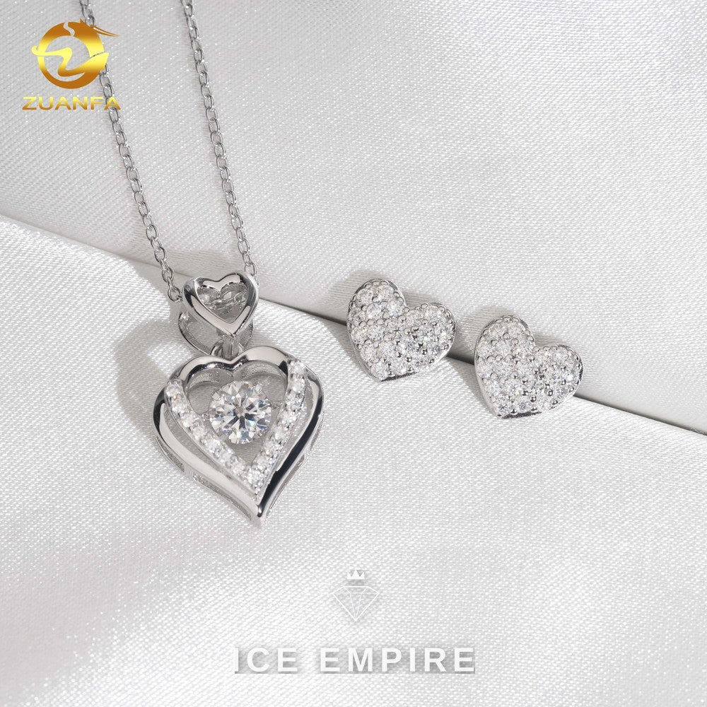 Iced Out 925 Silver Moissanite Earrings