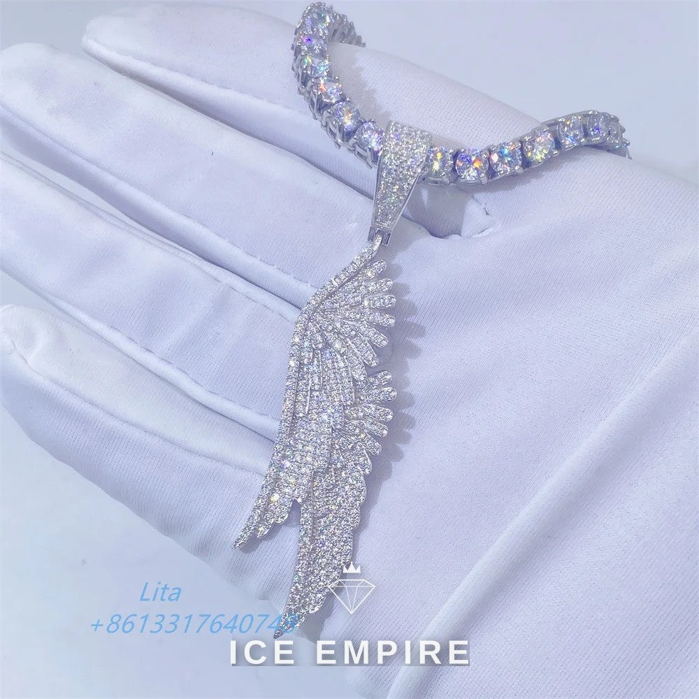 Iced Out 925 Silver Pendant