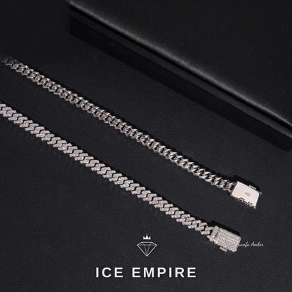 Iced Out 14K Gold Lab Grown Diamond Cuban Chain