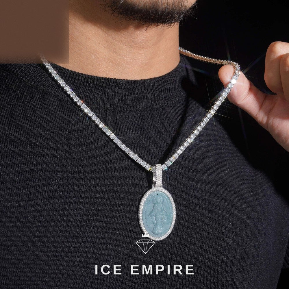 Iced Out 925 Silver Moissanite Pendant