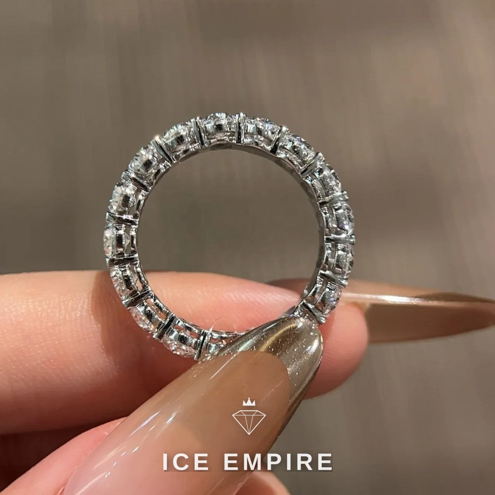 Iced Out 18K Gold Lab Grown Diamond Ring