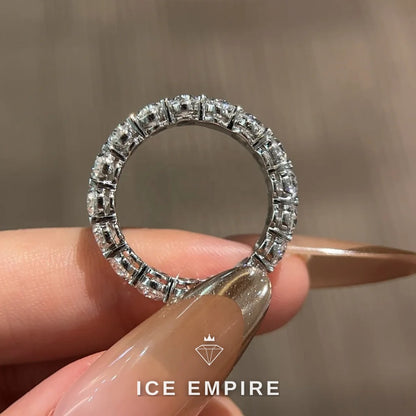 Iced Out 18K Gold Lab Grown Diamond Ring