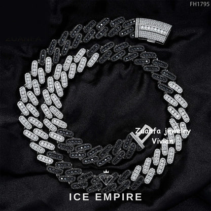 Iced Out Rose Gold Plated Moissanite Cuban Chain