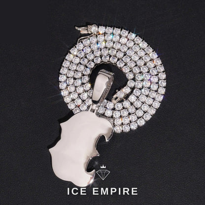 Iced Out 925 Silver Moissanite Pendant