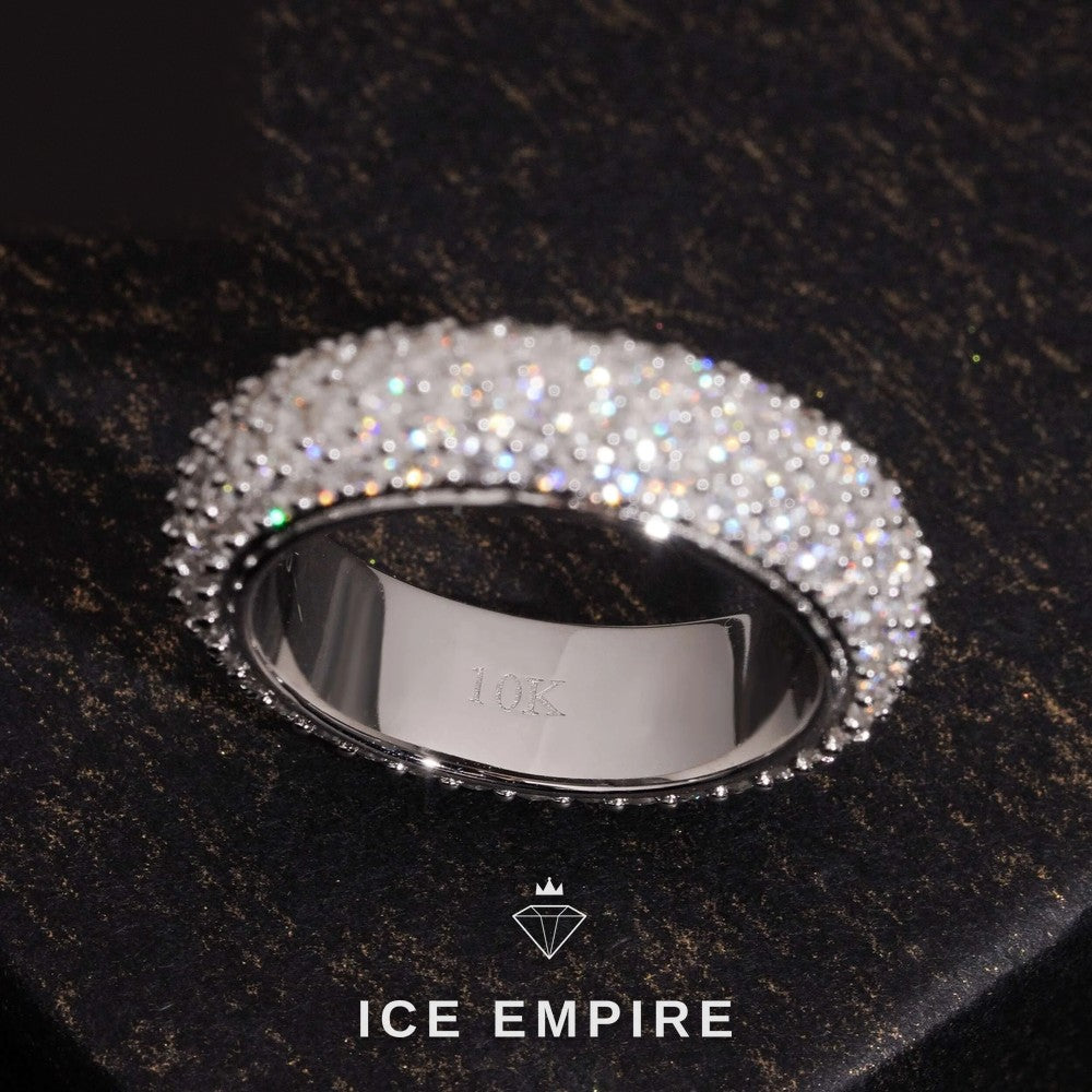 Iced Out Gold Plated Lab Grown Diamond Ring