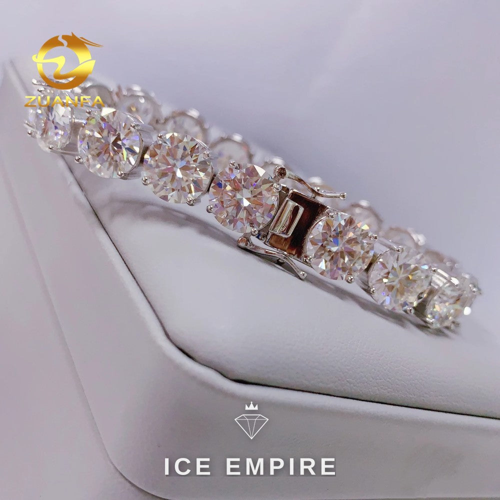 Iced Out Rose Gold Plated Moissanite Cuban Chain