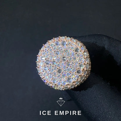 Iced Out 925 Silver Moissanite Ring