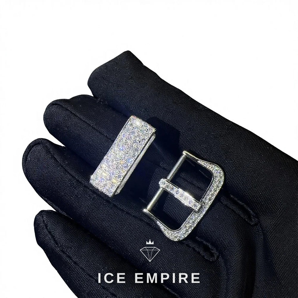 Iced Out 925 Silver Moissanite Watch