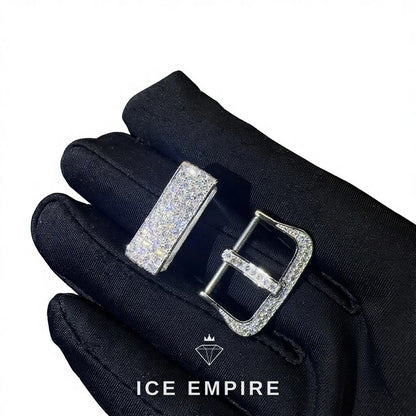 Iced Out 925 Silver Moissanite Watch