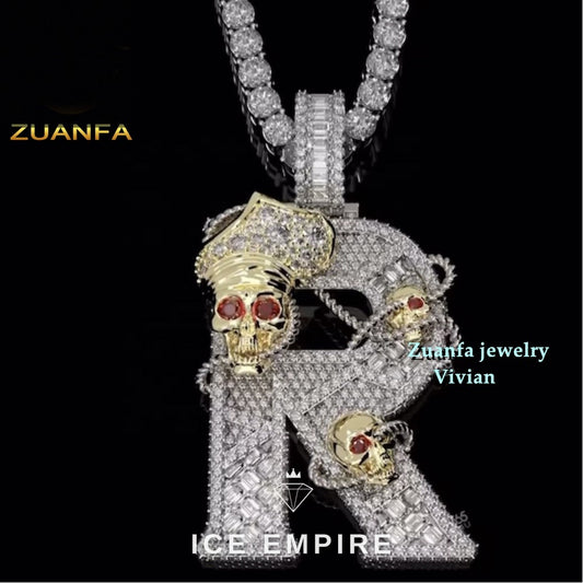 Iced Out 925 Silver Pendant